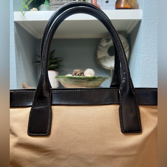 GUCCI Web Sherry Line Tote Bag Canvas Leather Purse- 💎Authenticated 💎 - Picture 6 of 16